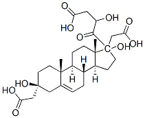 3beta,17,21-trihydroxypregn-5-en-20-one 3,17,21-tri(acetate)  Struktur