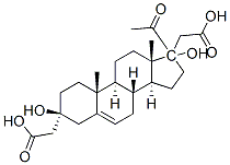 3beta,17-dihydroxypregn-5-en-20-one 3,17-di(acetate) 结构式