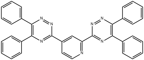 2,4-ビス(5,6-ジフェニル-1,2,4-トリアジン-3-イル)ピリジン 化学構造式