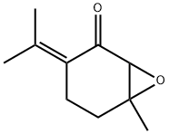 7-Oxabicyclo4.1.0heptan-2-one, 6-methyl-3-(1-methylethylidene)- Struktur