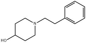 1-(2-フェニルエチル)-4-ピペリジノール 化学構造式