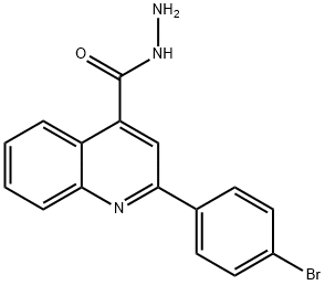2-(4-溴苯基)-4-喹啉卡巴肼,351899-02-0,结构式