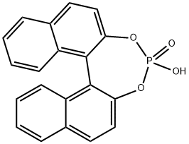 1,1'-Binaphthyl-2,2'-diyl hydrogenphosphate Struktur