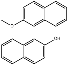 (R)-2'-Methoxy-[1,1']binaphthalenyl-2-ol Struktur