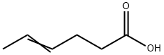 4-ヘキセン酸 化学構造式