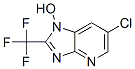 1H-Imidazo(4,5-b)pyridine, 6-chloro-1-hydroxy-2-(trifluoromethyl)-|
