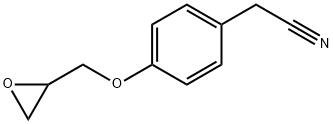 4-(2-OxiranylMethoxy)benzeneacetonitrile 化学構造式