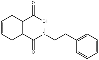 6-PHENETHYLCARBAMOYL-CYCLOHEX-3-ENECARBOXYLIC ACID Struktur