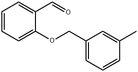 2-[(3-メチルベンジル)オキシ]ベンズアルデヒド 化学構造式