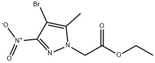 (4-溴-5-甲基-3-硝基-吡唑-1-基)-乙酸乙酯,351992-36-4,结构式