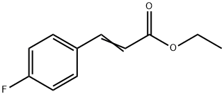 (E)-3-(4-フルオロフェニル)アクリル酸エチル 化学構造式