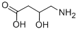 3-ヒドロキシ-4-アミノ酪酸 化学構造式