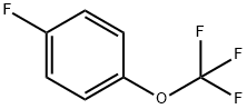 4-フルオロ-1-(トリフルオロメトキシ)ベンゼン 化学構造式