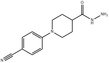 1-(4-CYANOPHENYL)-4-PIPERIDINECARBOHYDRAZIDE Struktur