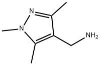 (1,3,5-トリメチル-1H-ピラゾール-4-イル)メチルアミン 化学構造式
