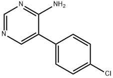 5-(4-氯苯基)嘧啶-4-胺,35202-25-6,结构式