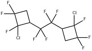 1,1'-(1,1,2,2-Tetrafluoro-1,2-ethanediyl)bis(2-chloro-2,3,3-trifluorocyclobutane) Structure