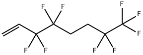3,3,4,4,7,7,8,8,8-ノナフルオロ-1-オクテン 化学構造式