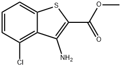 METHYL 3-AMINO-4-CHLORO-1-BENZOTHIOPHENE-2-CARBOXYLATE Struktur