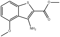 3-AMINO-4-METHOXY-BENZO[B]THIOPHENE-2-CARBOXYLIC ACID METHYL ESTER, 35212-88-5, 结构式