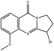 Pyrrolo[2,1-b]quinazolin-9(1H)-one,  3-bromo-2,3-dihydro-5-methoxy- 结构式