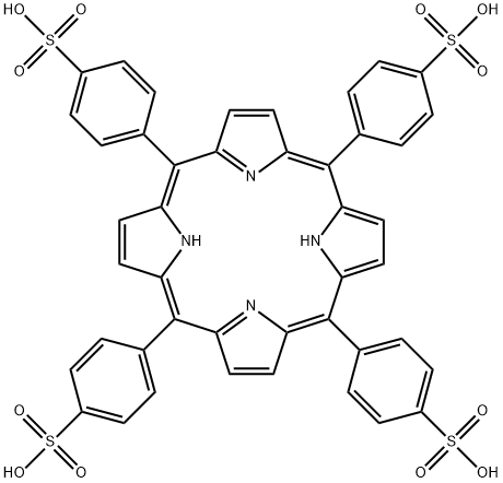 TPPS水和物 化学構造式