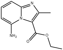 5-アミノ-2-メチルイミダゾ[1,2-A]ピリジン-3-カルボン酸エチル 化学構造式