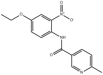 N-(4-ETHOXY-2-NITROPHENYL)-6-METHYLNICOTINAMIDE 结构式