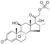 イコメタゾン21-メシル酸 化学構造式