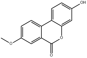 3-ヒドロキシ-8-メトキシ-6H-ベンゾ[c]クロメン-6-オン 化学構造式
