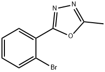 2-(2-ブロモフェニル)-5-メチル-1,3,4-オキサジアゾール 化学構造式
