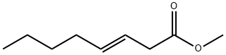 (E)-3-オクテン酸メチル 化学構造式