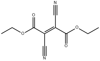 (E)-2,3-ジシアノ-2-ブテン二酸ジエチル 化学構造式