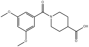 352340-66-0 1-(3,5-ジメトキシベンゾイル)ピペリジン-4-カルボン酸
