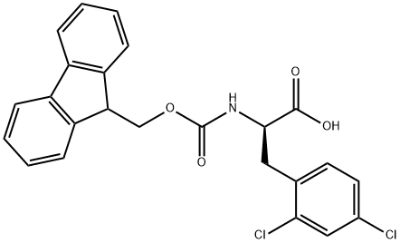 fmoc-D-2,4-dichlorophenylalanine Struktur