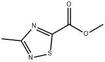 3-甲基-1,2,4-噻二唑-5-羧酸甲酯,352356-71-9,结构式