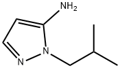 1-イソブチル-1H-ピラゾール-5-アミン 化学構造式