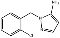 [2-(2-氯苄基)吡唑-3-基]胺 结构式