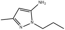 5-メチル-2-プロピル-2H-ピラゾール-3-イルアミン 化学構造式