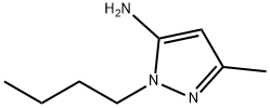 1-丁基-3-甲基-1H-吡唑-5-胺 结构式