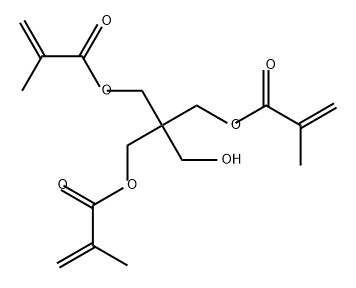 2,2,2-トリス(メタクリロイルオキシメチル)エタノール 化学構造式