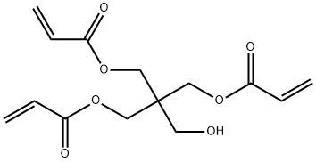 トリアクリル酸2-ヒドロキシエタン-1,1,1-トリイルトリスメチレン 化学構造式