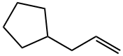 アリルシクロペンタン 化学構造式