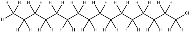 1-クロロヘキサデカン-D33 化学構造式