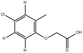 4-クロロ-2-メチルフェノキシ-D3-酢酸 化学構造式