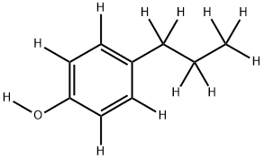 4-正丙基苯酚-D12, 352431-21-1, 结构式