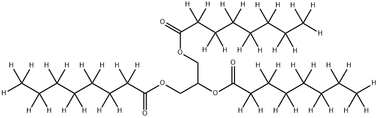 三辛酸甘油酯-D45 (三辛基-D45), 352431-24-4, 结构式