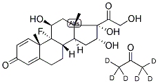 トリアムシノロン‐6‐D1 アセトニド‐D6 化学構造式