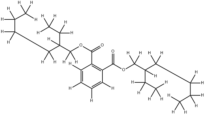 フタル酸ビス(2-エチルヘキシル)-D38 化学構造式