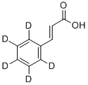 TRANS-けい皮酸-D5(フェニル-D5) 化学構造式